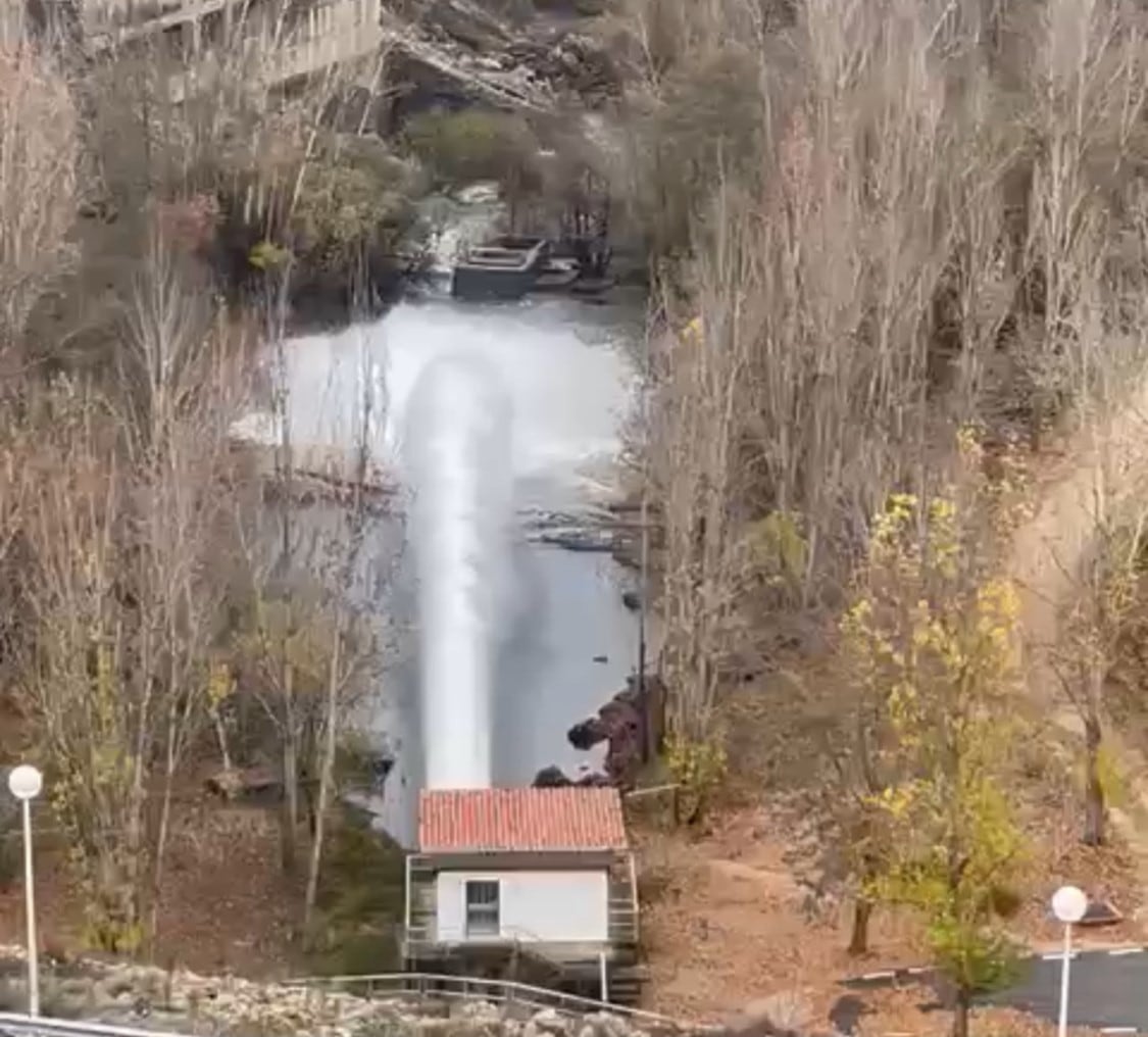 Aliviadero de la presa de Beleña