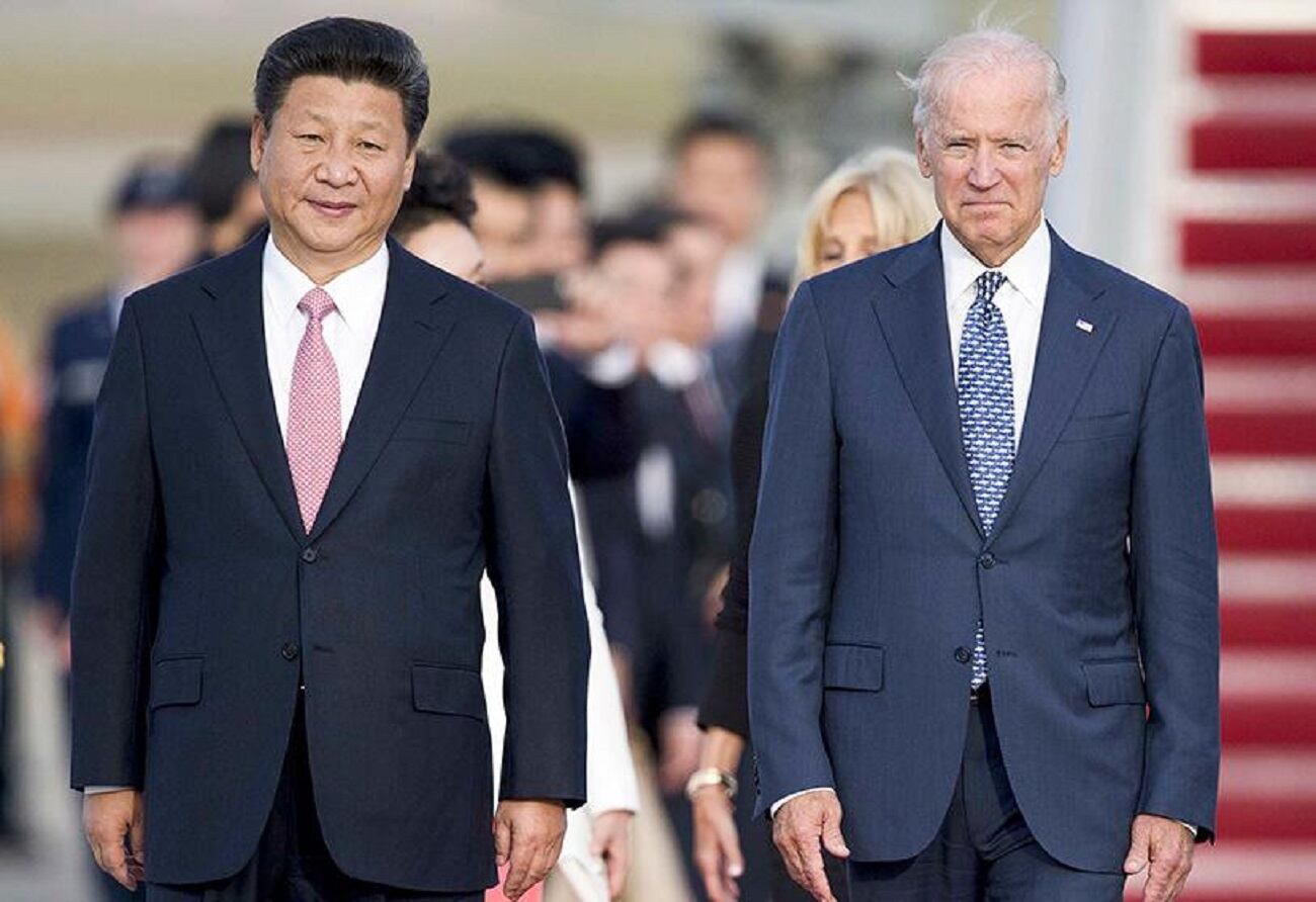 El presidente chino, Xi Jinping, y Joe Biden, entonces vicepresidente, en 2015.