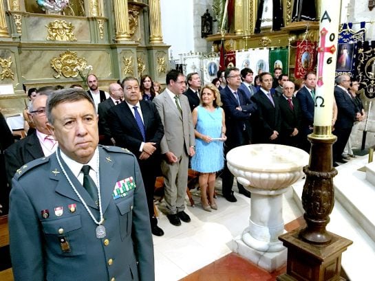 Jesús Fernández Vaquero, presidente de las Cortes en Castilla-La Mancha, Benjamín Prieto y la diputada nacional María Jesús Bonilla, entre los invitados