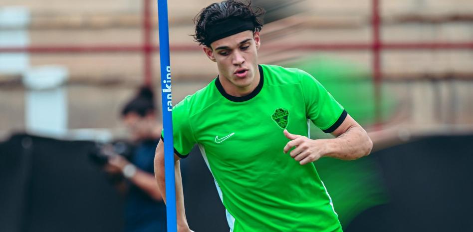 Héctor Fort durante un entrenamiento esta temporada