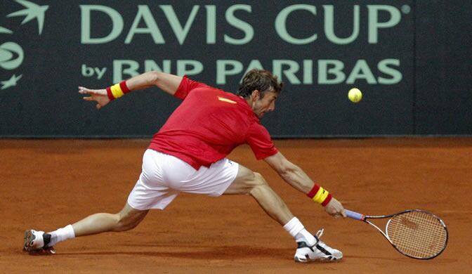 Ferrero, durante su partido ante Kukushkin