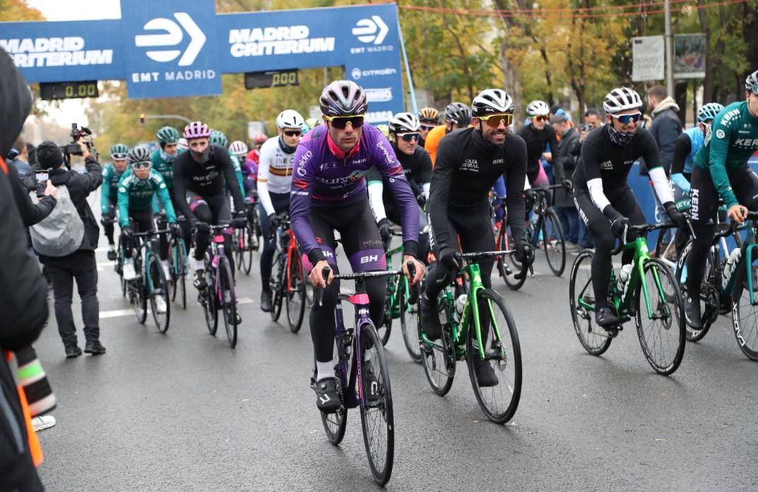 Mario Aparicio con el Burgos BH en el Madrid Criterium