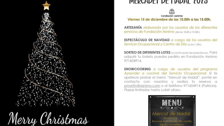 ASNIMO realiza un mercadillo de Navidad para visibilizar el trabajo de los usuarios de su fundación