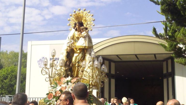 Devoción en Dénia con la Mare de Déu.