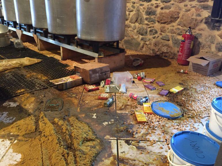 Así ha quedado la cocina de Zaporeak en Grecia 