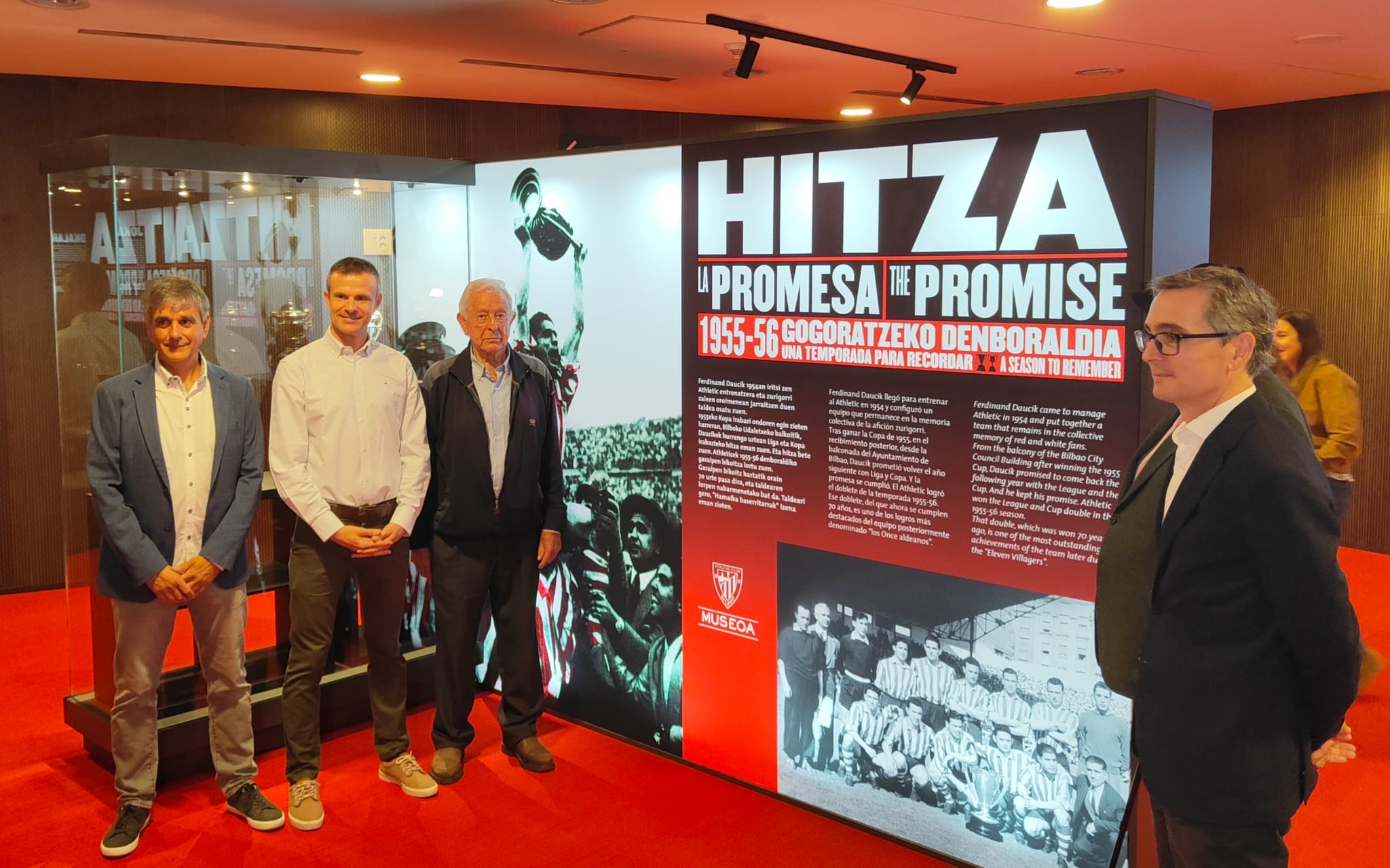 La exposición Hitza ha sido inaugurada este miércoles en Athletic Club Museoa