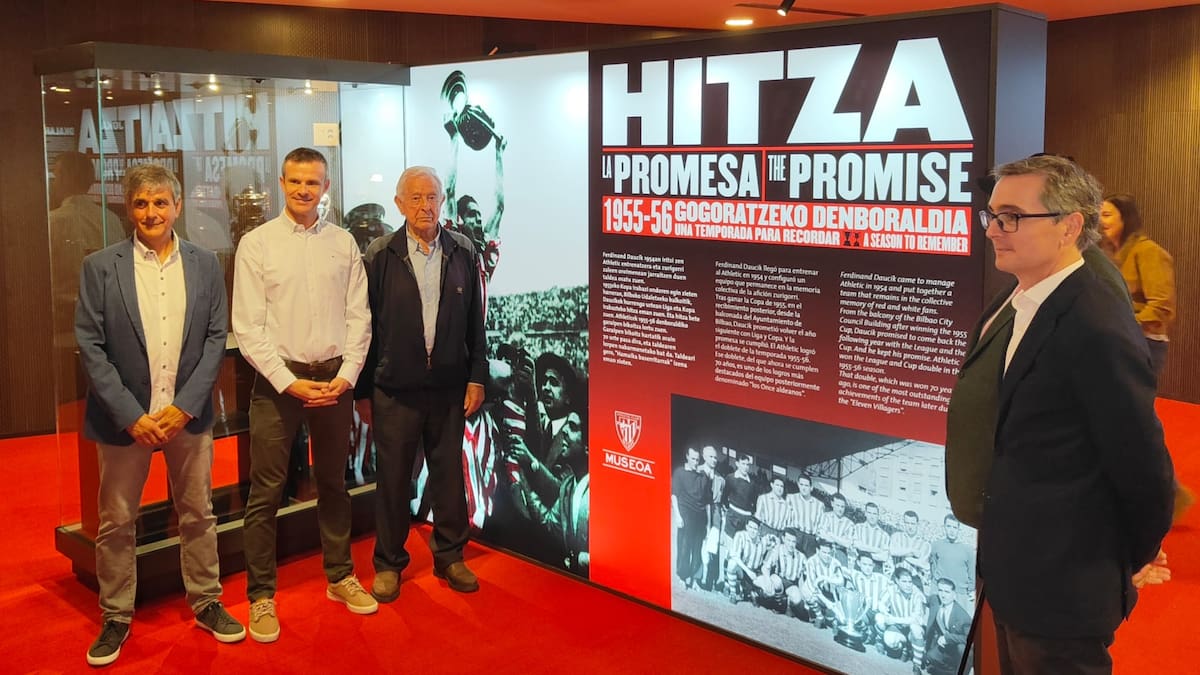 Ganó el doblete con el Athletic y al año siguiente le echaron por poner al portero de delantero centro: los años 50 protagonizan la nueva exposición de San Mamés