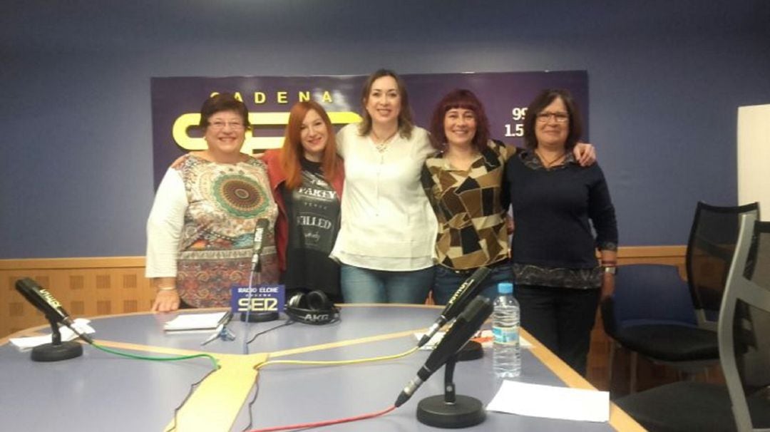 Representantes del círculo de Sororidad en el programa Hoy por Hoy de Radio Elche Cadena SER