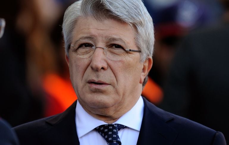 El presidente del Atlético de Madrid Enrique Cerezo.