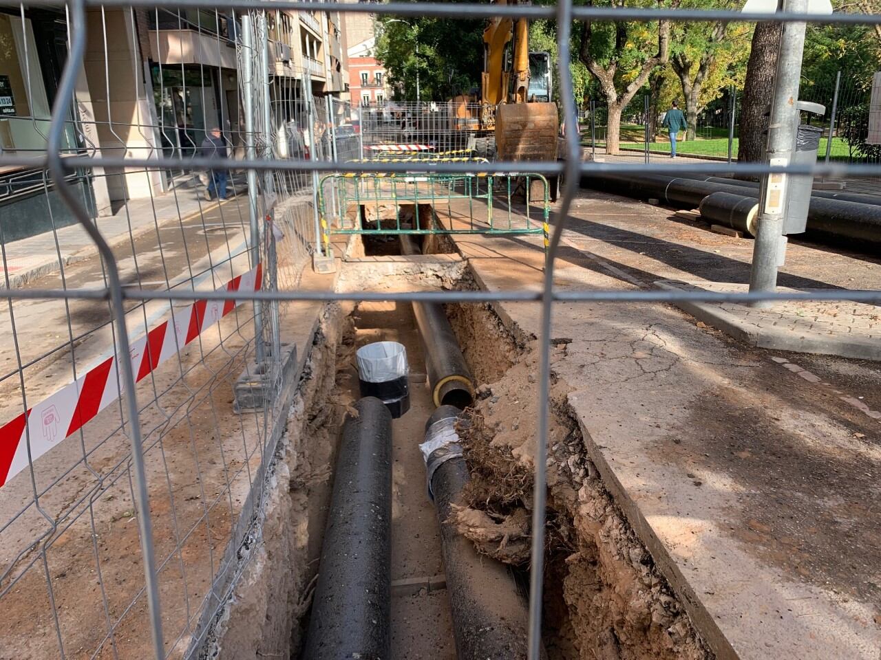 Obras en la calle María Pacheco