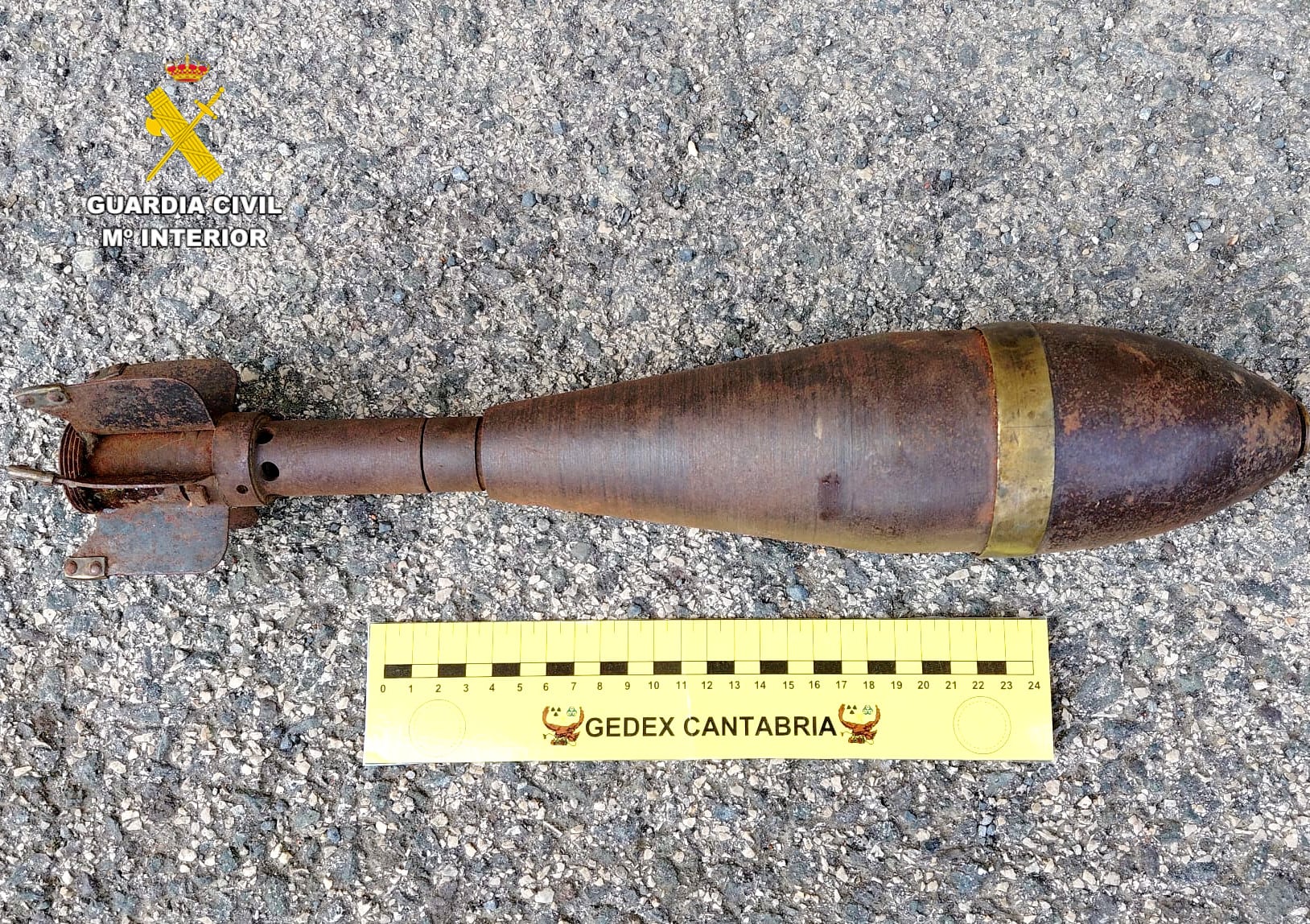 La granada mantenía intacto todo su potencial destructivo