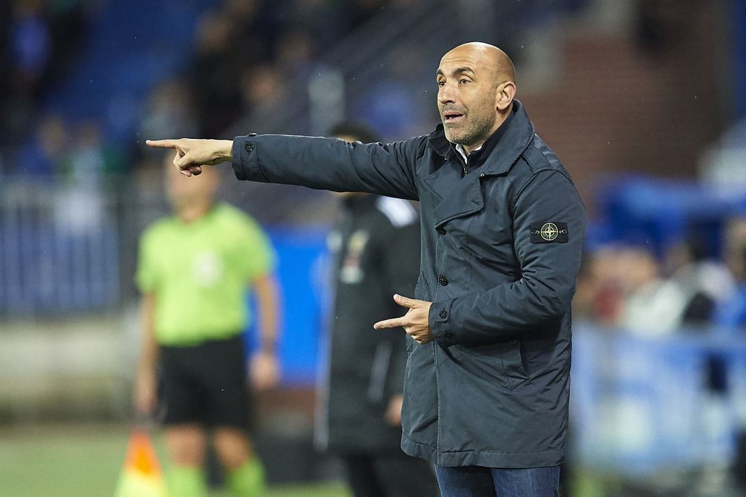 Abelardo, durante el partido contra el Barcelona. 