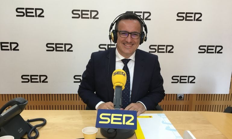 Diego Conesa en su primera visita a la SER como delegado del Gobierno en la Región de Murcia