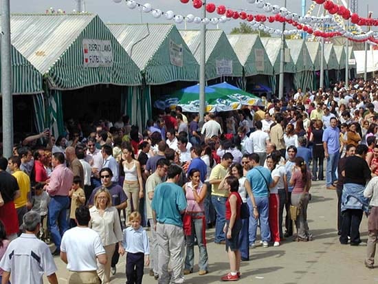 Casetas de feria en Puertollano, a principios de siglo