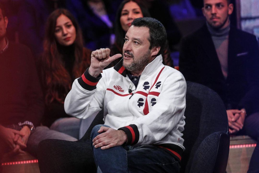 El viceprimer ministro y ministro del Interior italiano, Matteo Salvini,