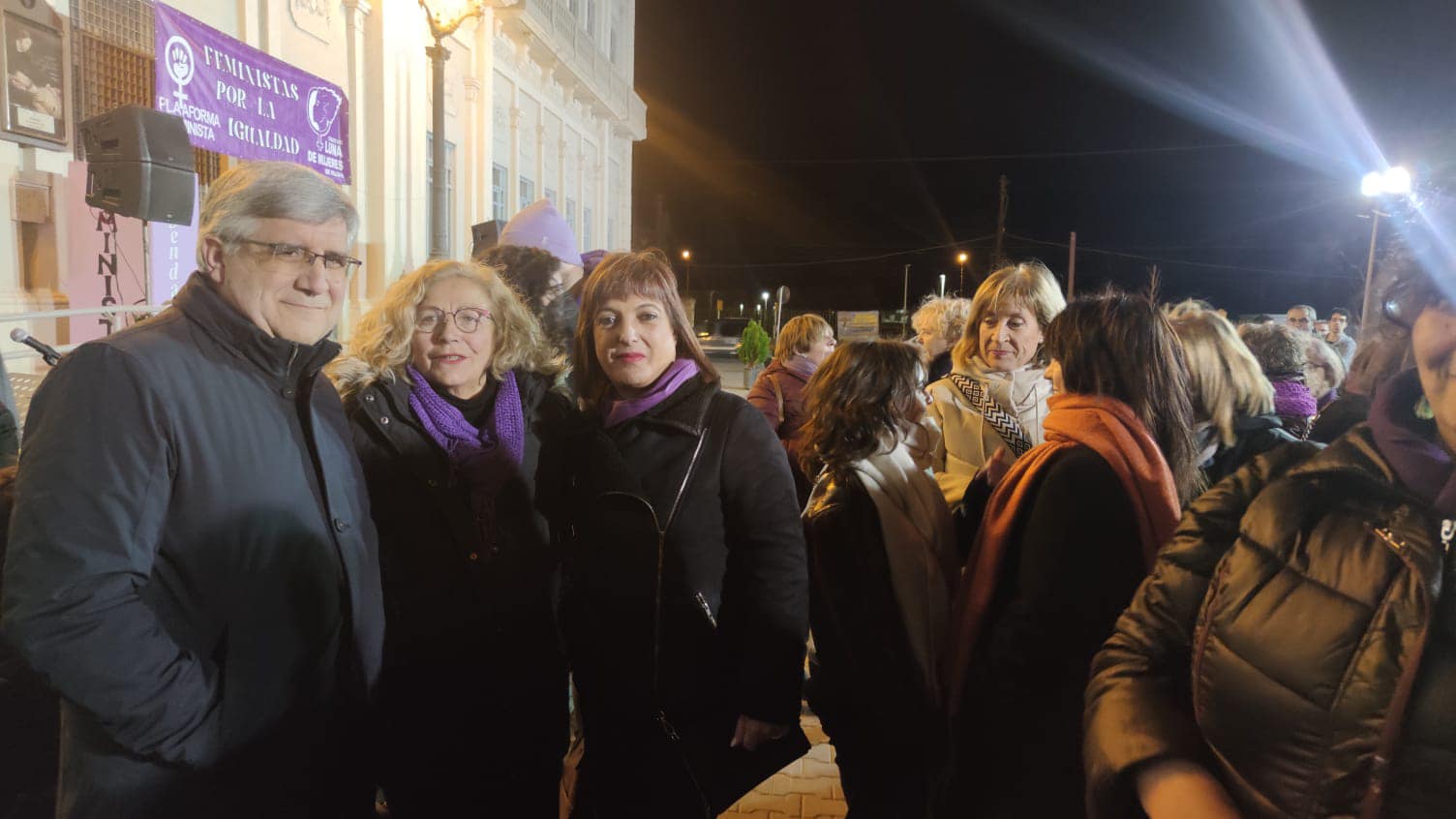 Representantes PSOE en la concentración