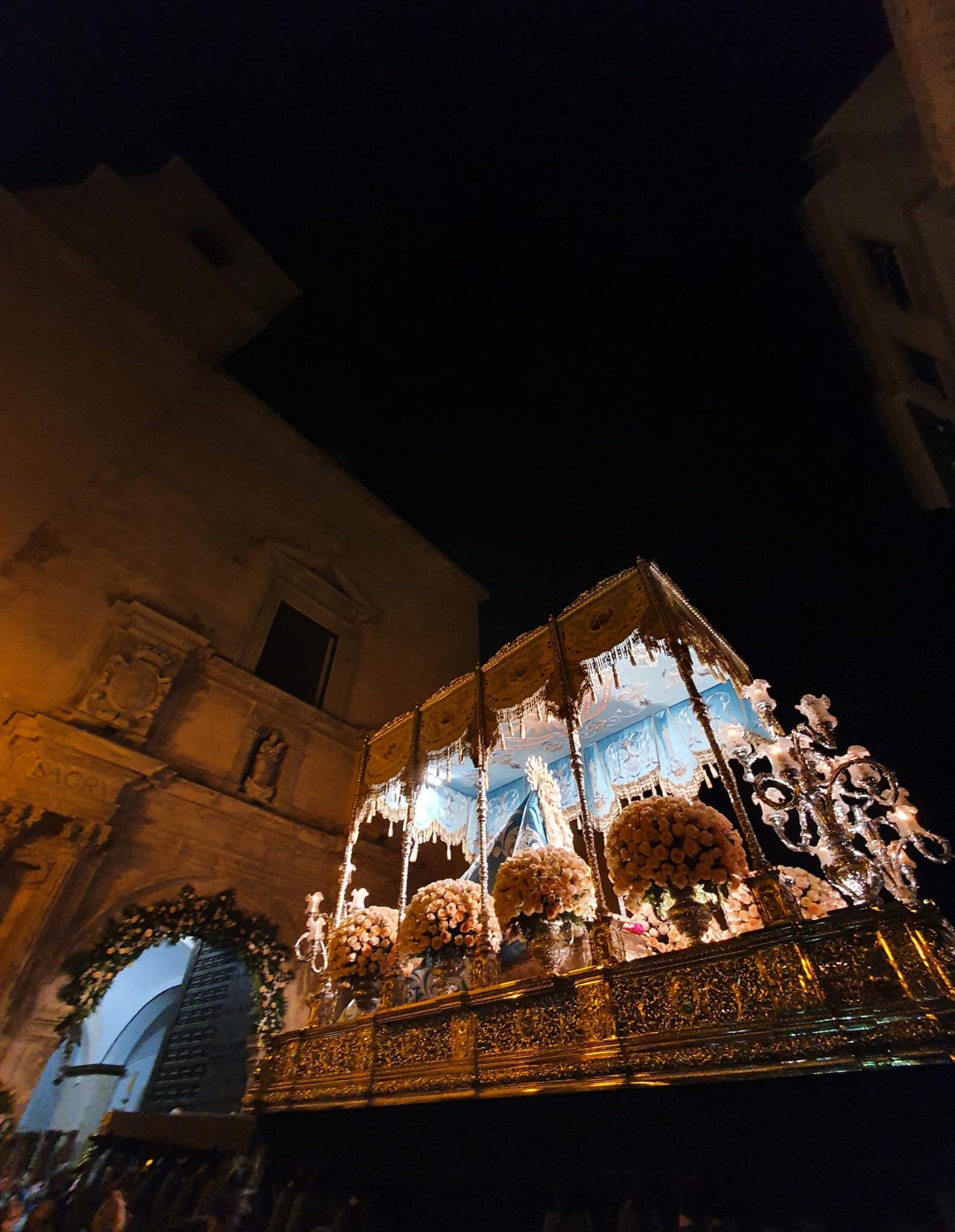 Virgen de los Dolores, en la Serenata