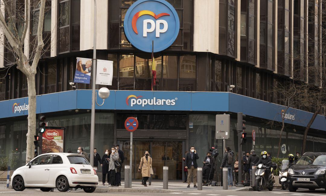 La sede nacional del PP, en la calle Génova de Madrid.