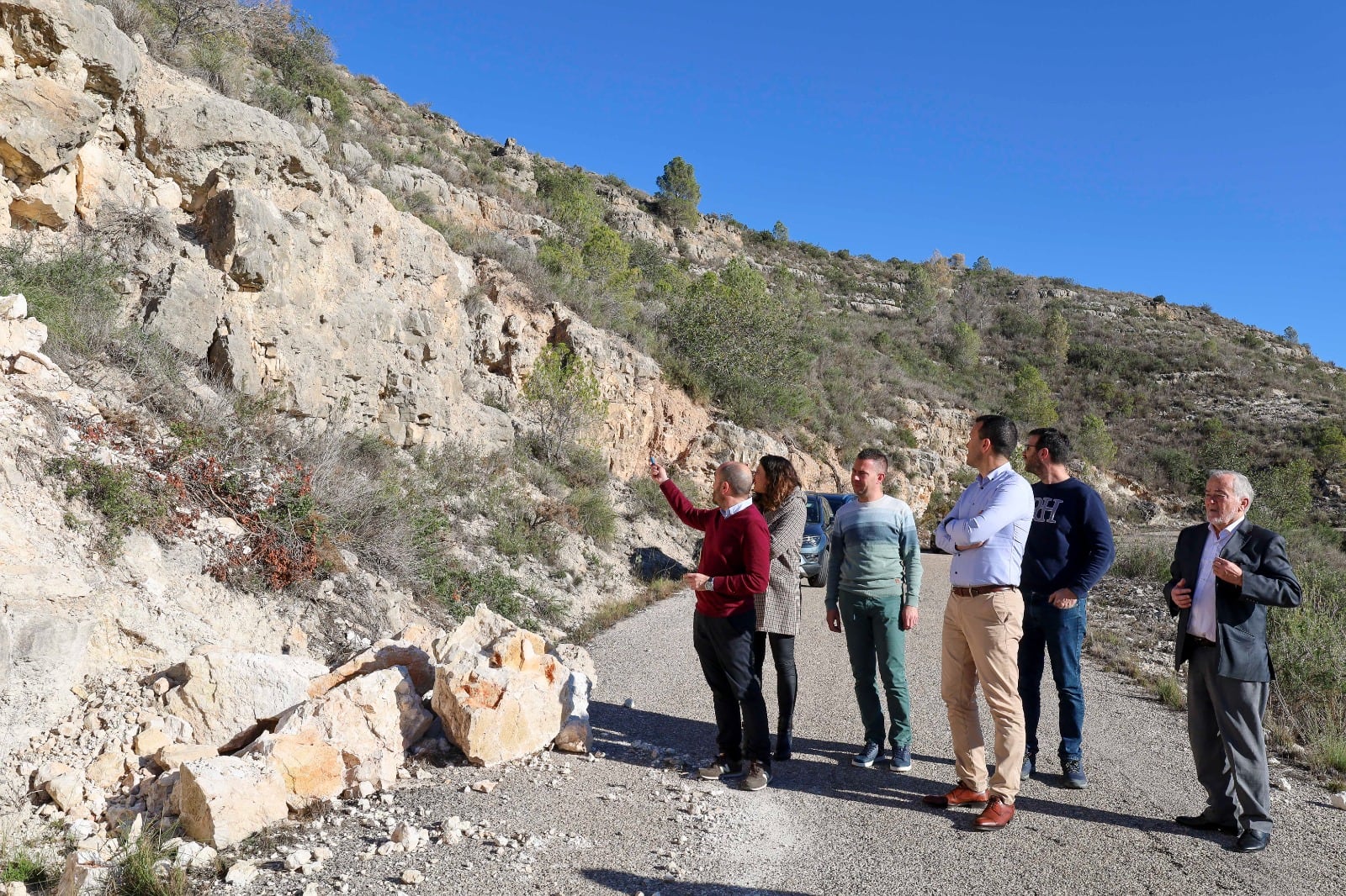 Daños en algunas carreteras y caminos de Tous tras la DANA. Fuente: Diputació de València