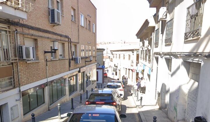 Calle Real de Valdemoro, en pleno centro del municipio