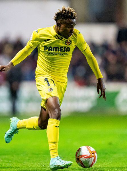 Samu Chukwueze durante el partido de Copa