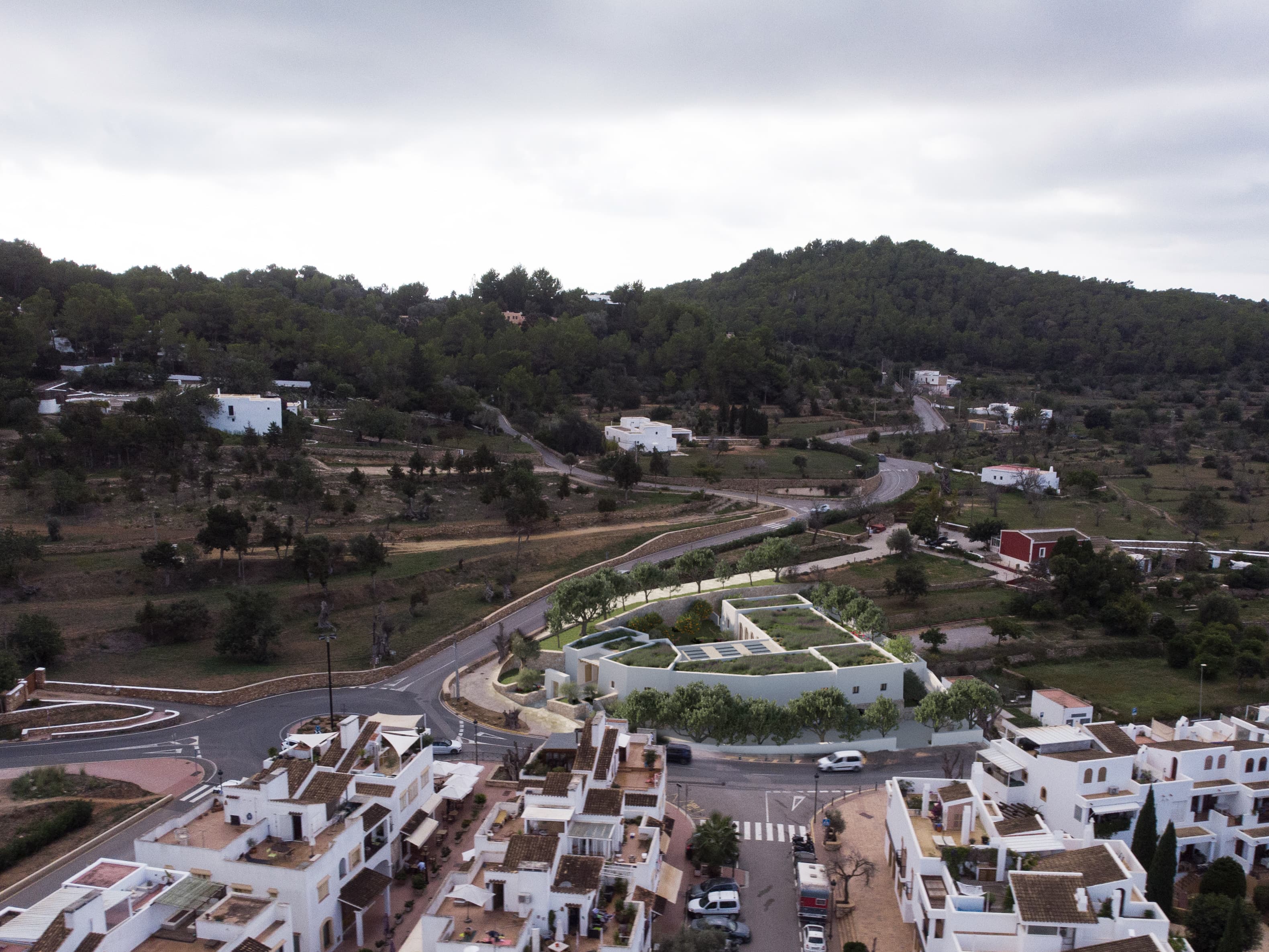 Vista aérea de la zona