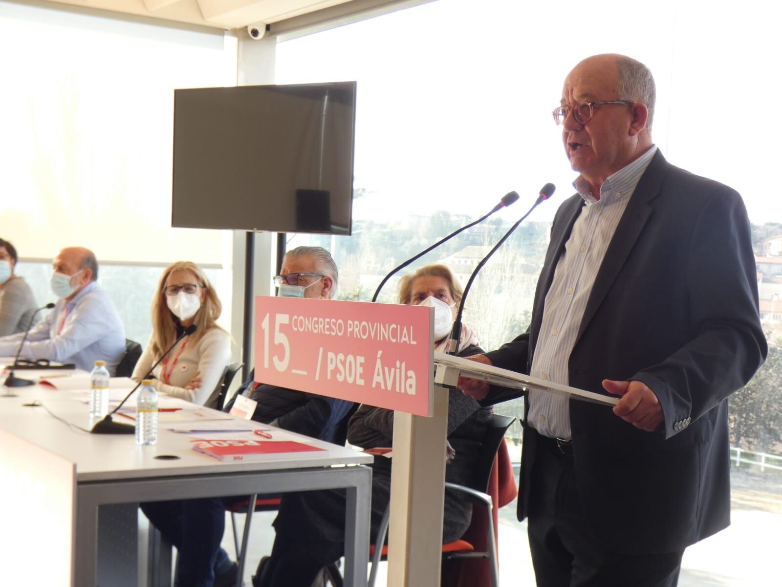 Jesús Caro interviene en el 15º Congreso del PSOE de Ávila