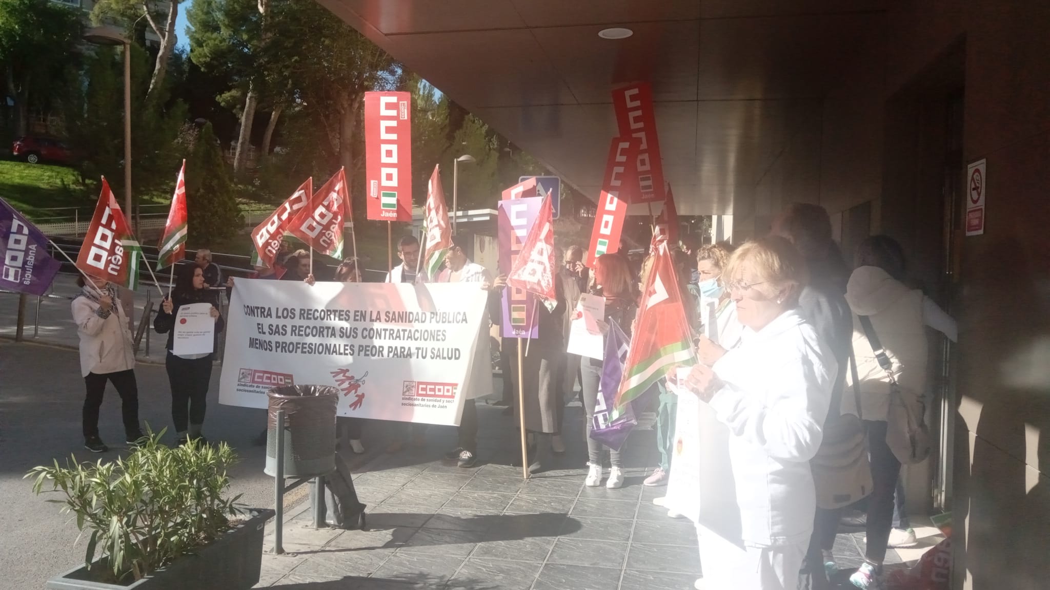 Concentración Celadores en el Complejo Hospitalario de Jaén