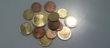 Imatge d'arxiu de monedes d'euro