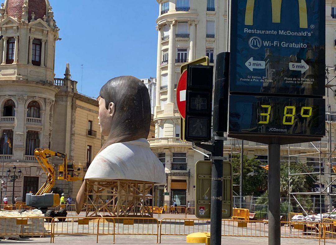 València ha registrado este viernes temperaturas que rozan los 40 grados. 