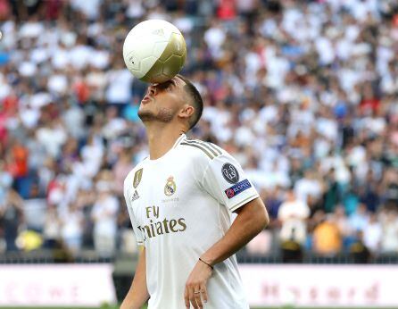 Hazard dio sus primeros toques como jugador del Real Madrid