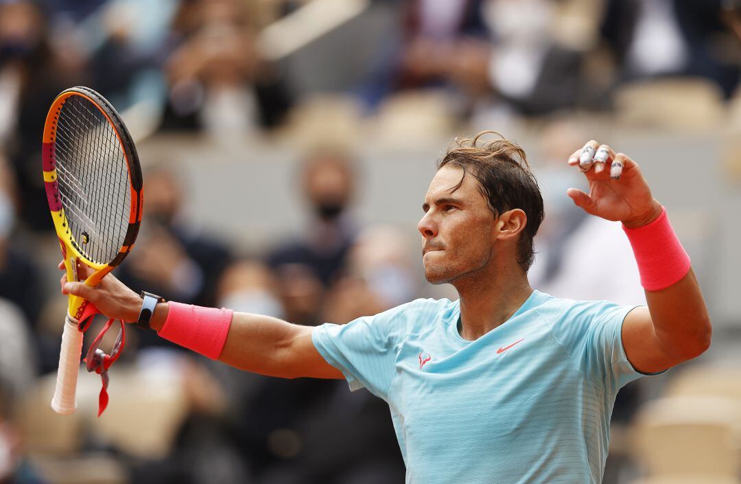 Nadal, durante el partido