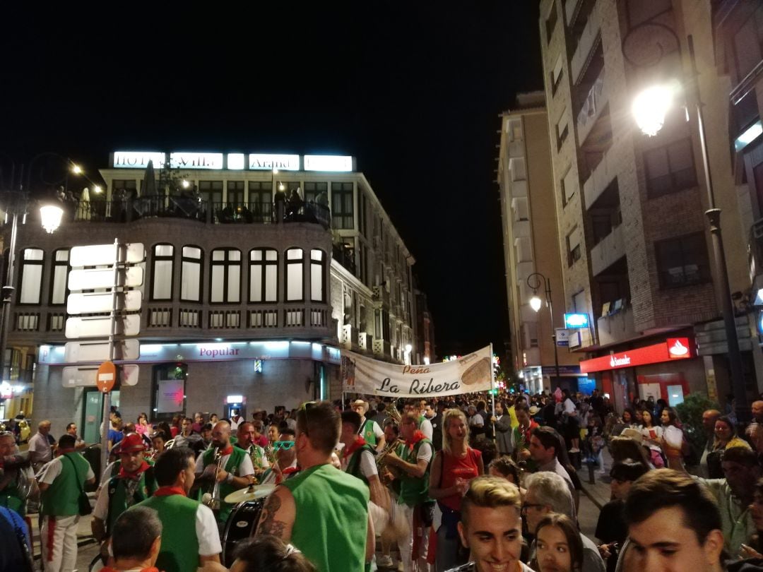 Imagen de archivo de las peñas de Aranda