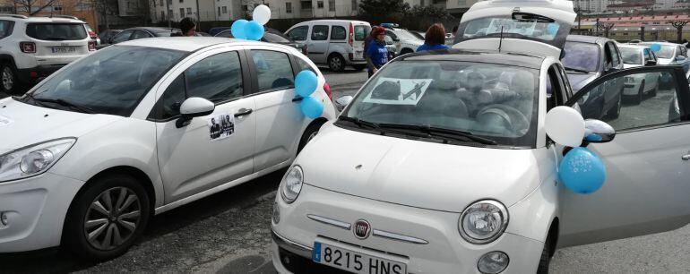 Movilización automovilística de los funcionarios de justicia en A Coruña