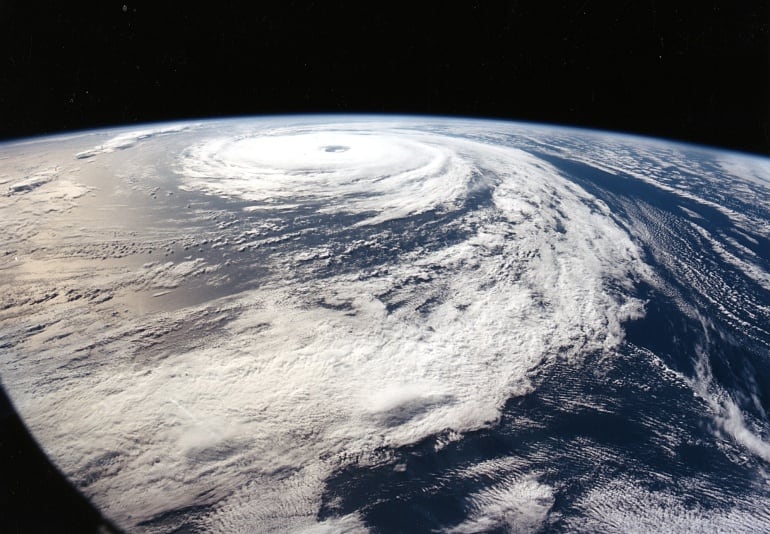 Vista de La Tierra desde el espacio.