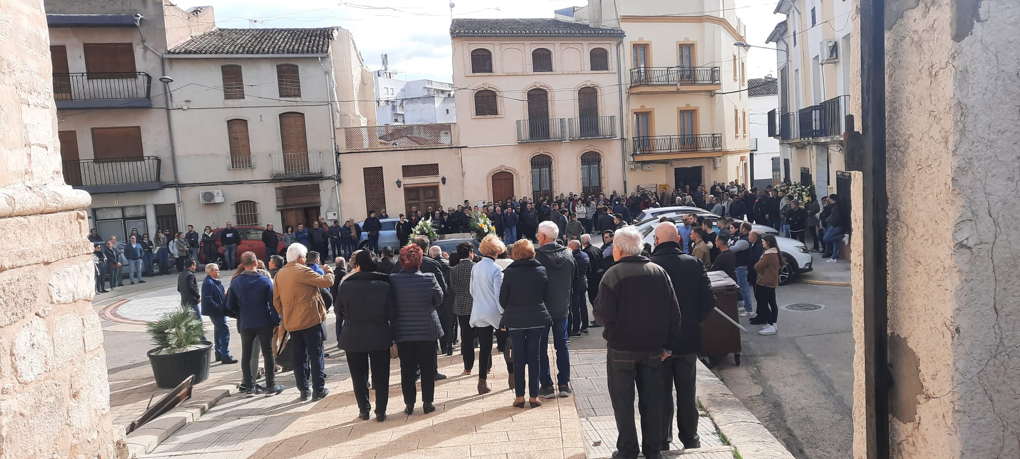 Imatge del soterrar de Javier Monllor a Montaverner