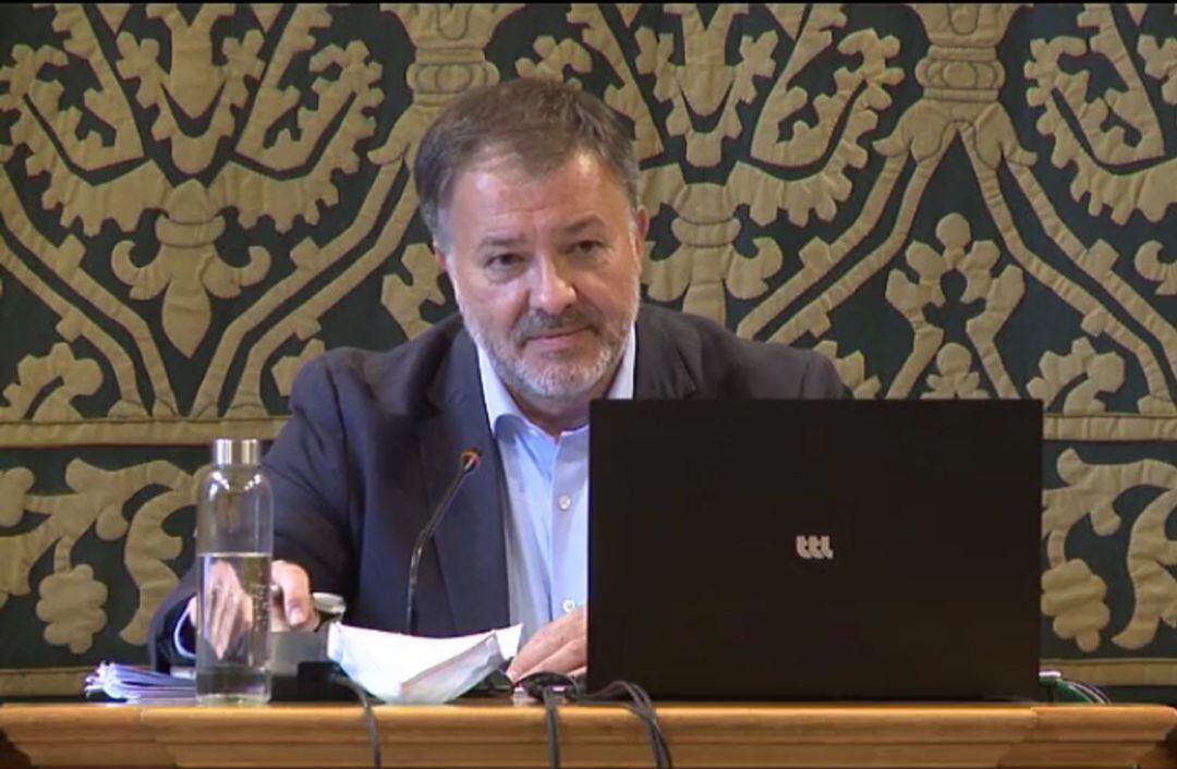 Darío Dolz, durante el pleno de este mes de junio