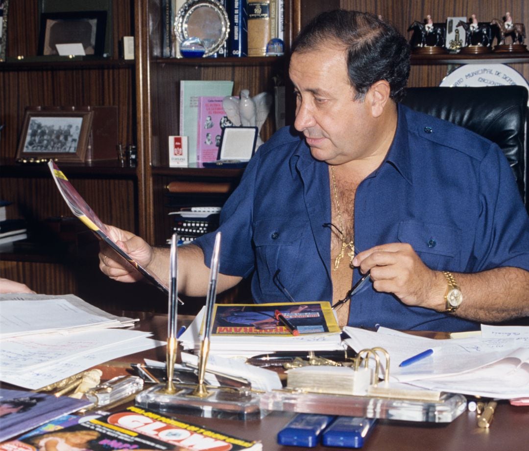 El expresidente del Atlético de Madrid, Jesús Gil