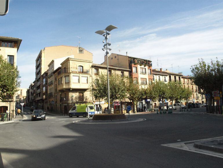 La farola punto neurálgico de Tafalla