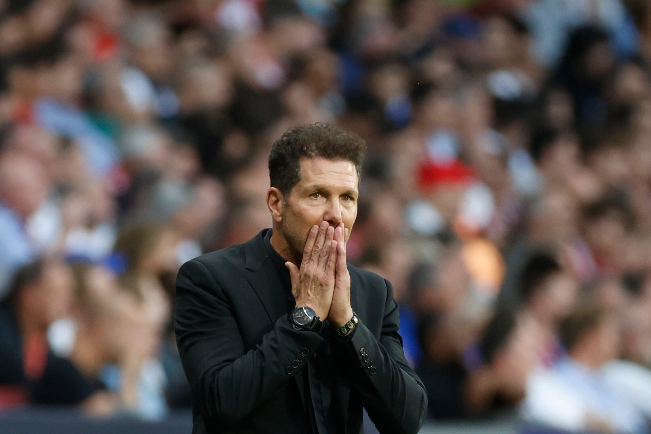 Diego Pablo Simeone, entrenador del Atlético de Madrid