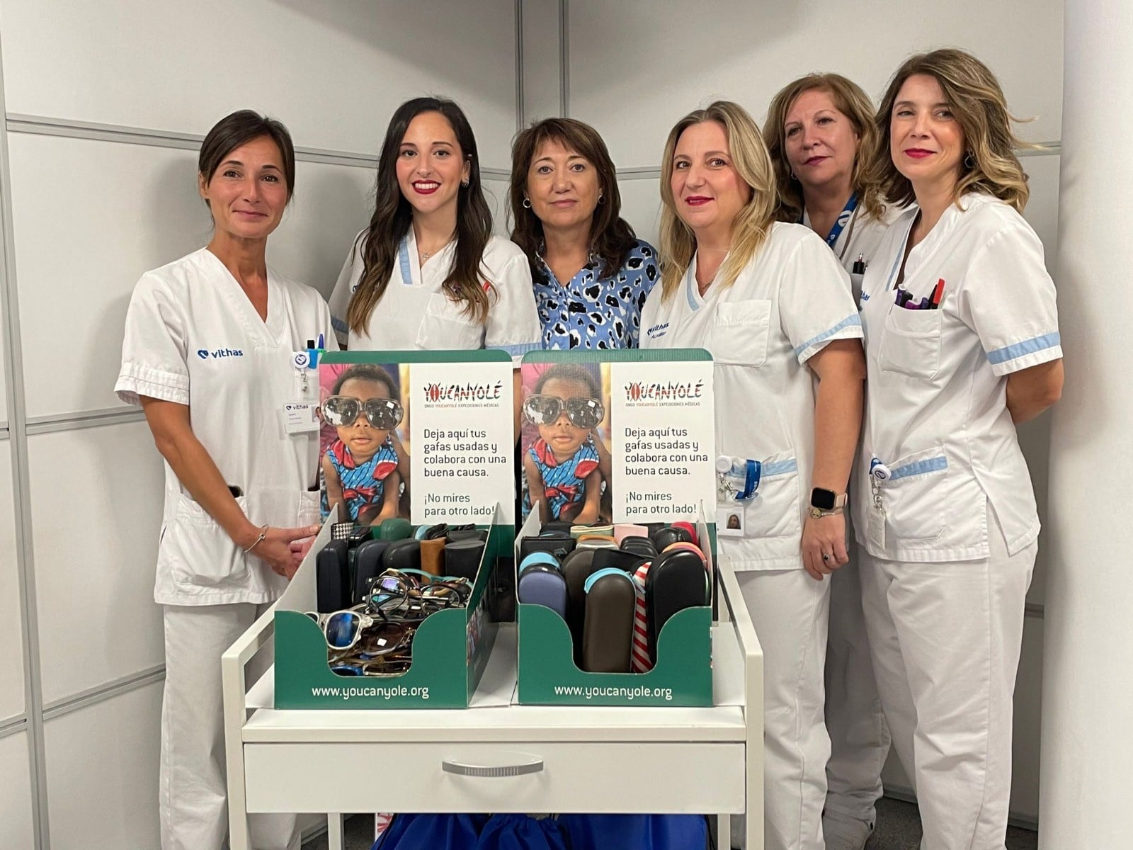 El Hospital Vithas Castellón recauda doscientas gafas para África