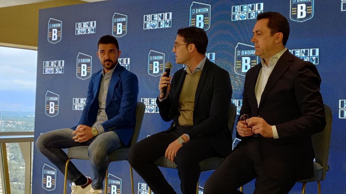 "Queremos conectar con la comunidad de Benidorm": David Villa en la presentación del nuevo C.F. Benidorm