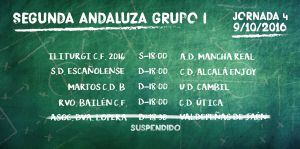 Partidos de la cuarta jornada del Grupo I de la Segunda Andaluza.