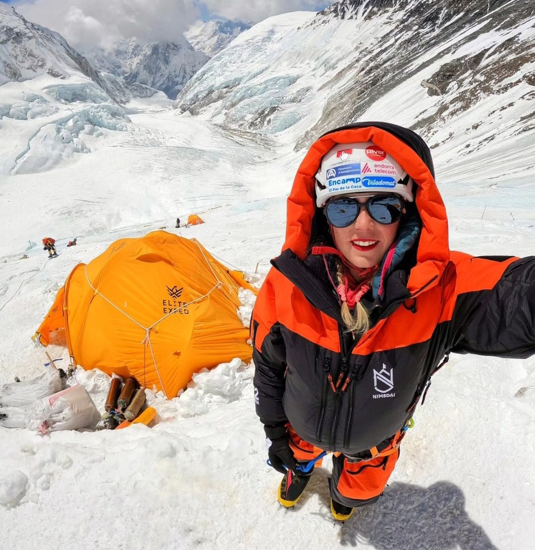 Stefi Troguet a l'Everest.