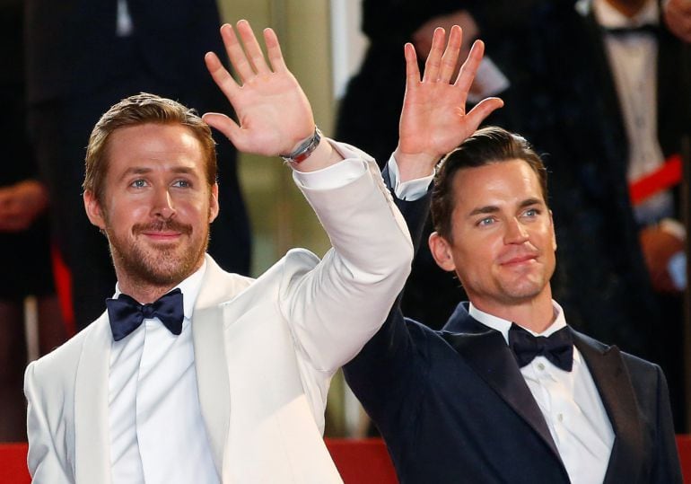 Ryan Gosling and Matt Bomer arrive on the red carpet for the screening of the film &quot;The Nice Guys&quot; en el Festival de Cine de Cannes 2016