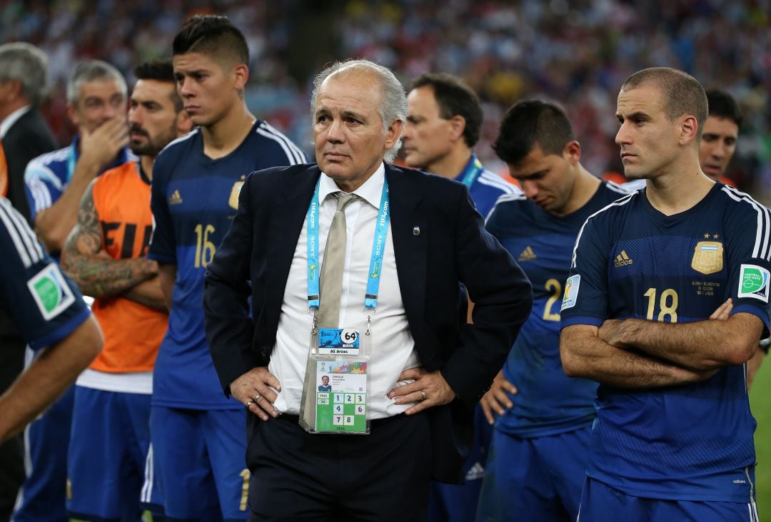 Alejandro Sabella, seleccionador argentino tras perder la final ante Alemania en el Mundial de Brasil, 2014. 