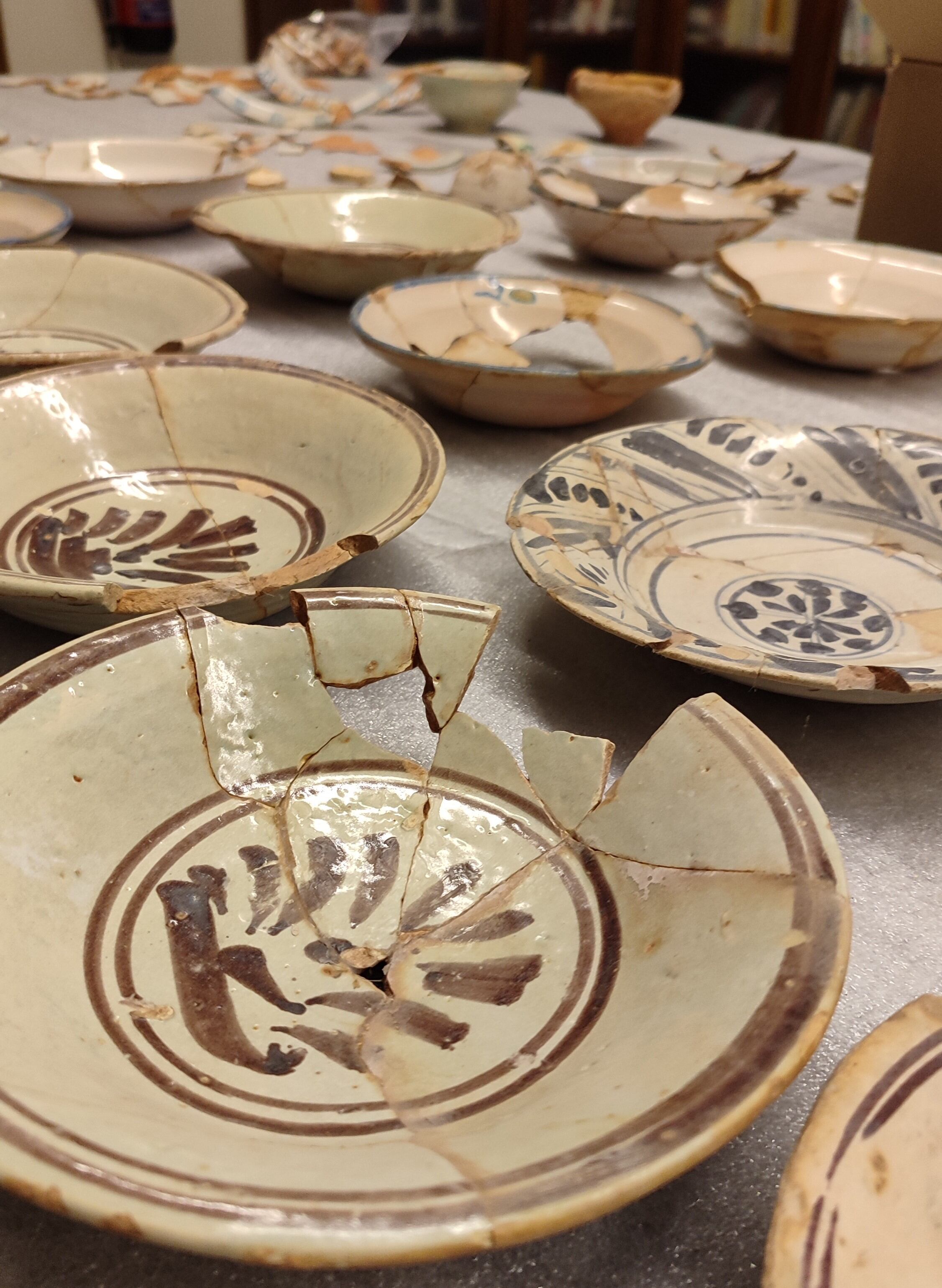 Piezas del osario de la iglesia de Ciruelos de Cervera