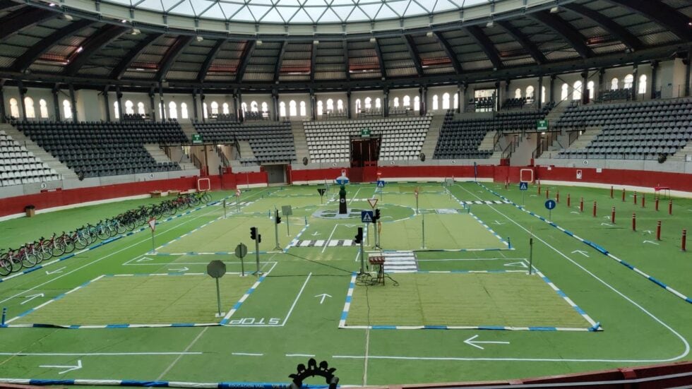 La Plaza, convertida en un circuito de educación vial