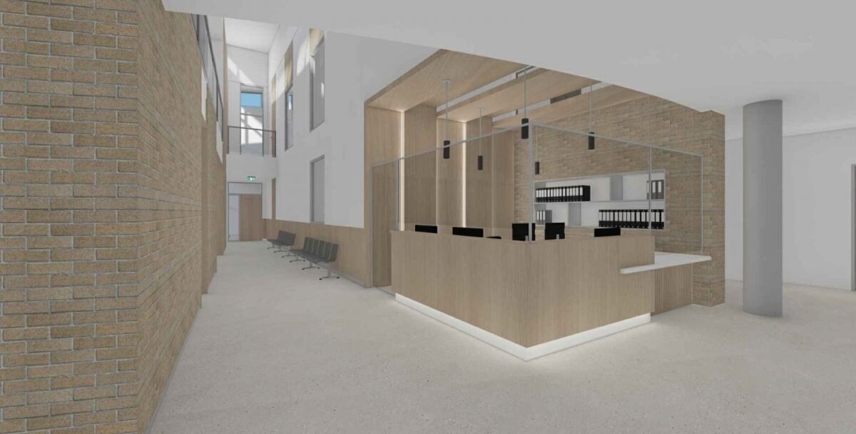 Simulación de como quedará el centro de salud Palleter tras la reforma./GVA