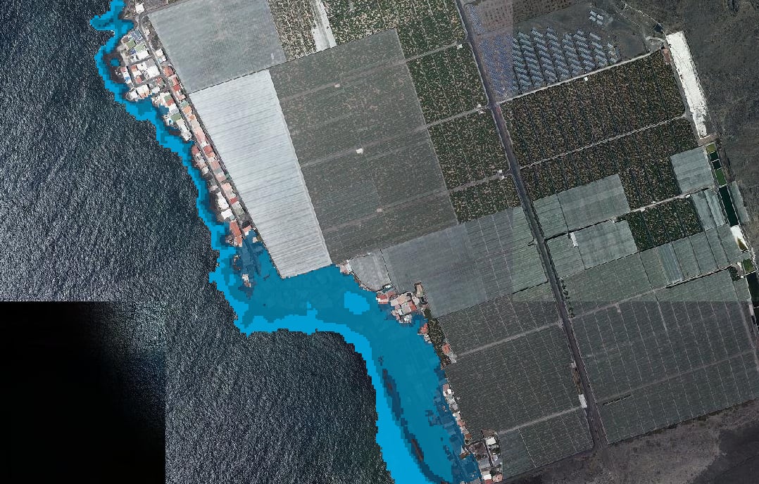 Subida del nivel del mar en El Remo (2100)